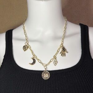 👁️✨ Dark Eye Charm Necklace ✨👁️